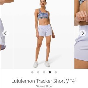 LNWT: LULULEMON TRACKER 4” SHORTS